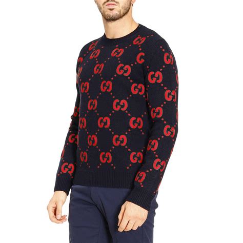 gucci blue sweater|Gucci sweater for men.